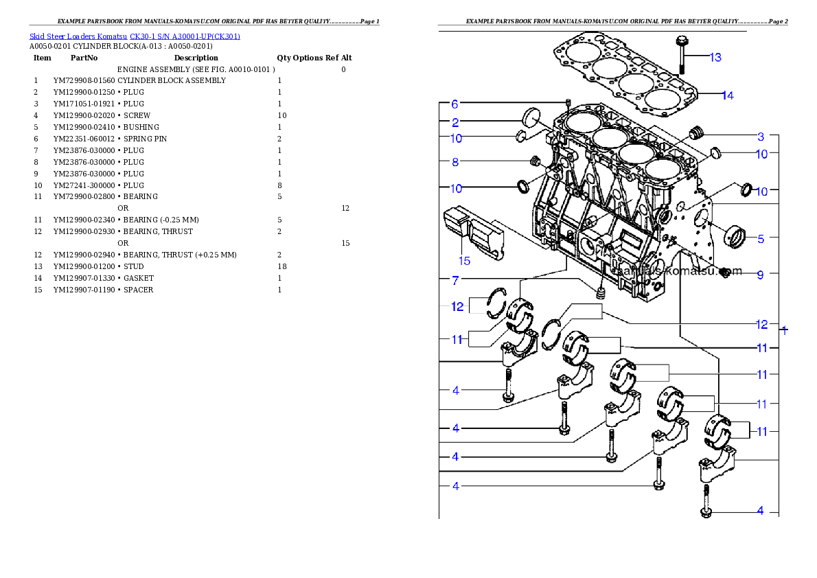 Protected: CK30-1 S/N A30001-UP Partsbook
