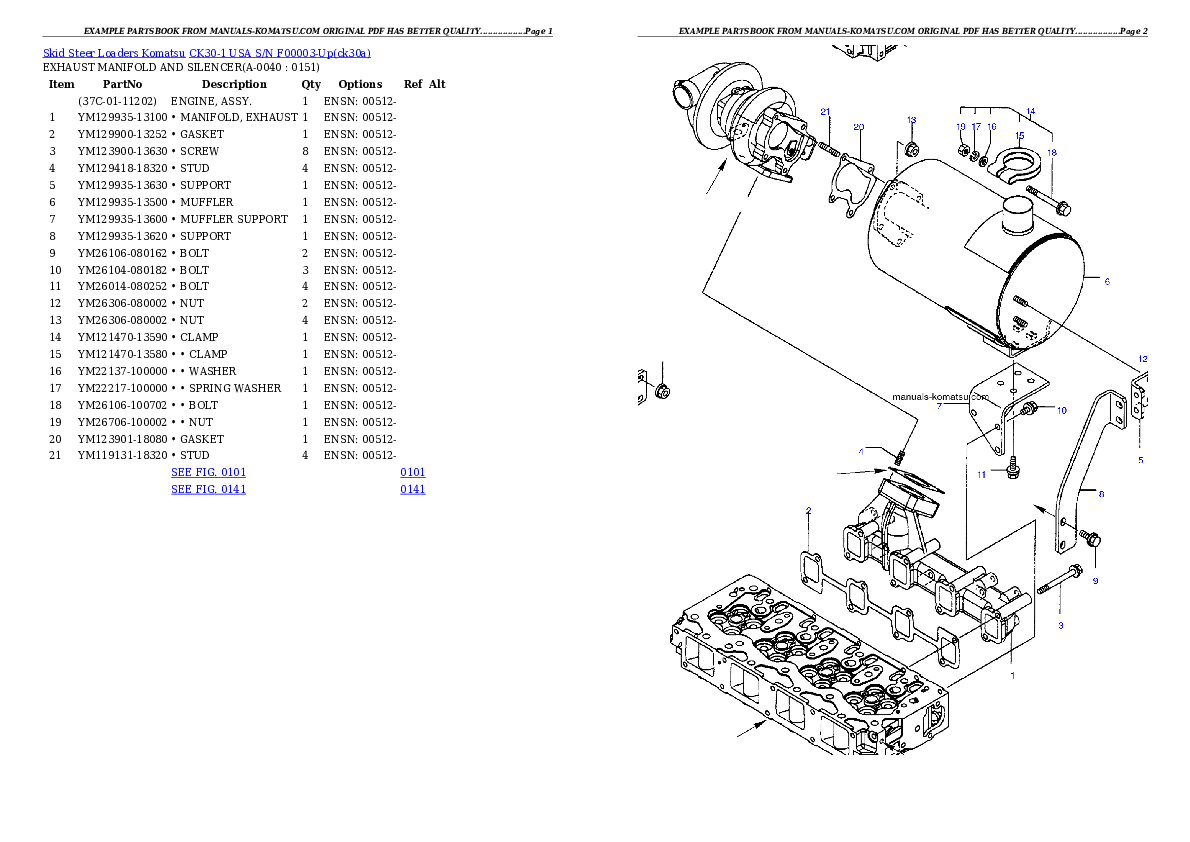 Protected: CK30-1 USA S/N F00003-Up Partsbook