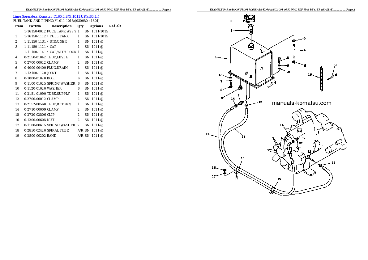 Protected: CL60-1 S/N 1011-UP Partsbook