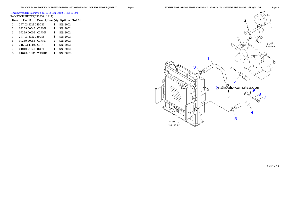 Protected: CL60-2 S/N 2002-UP Partsbook