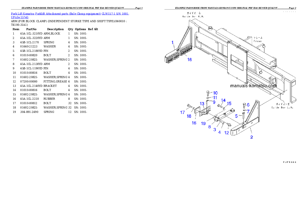 Protected: CLW157-1 S/N 1001-UP Partsbook