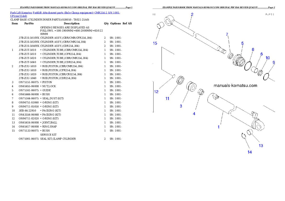 Protected: CMR254-2 S/N 1001-UP Partsbook