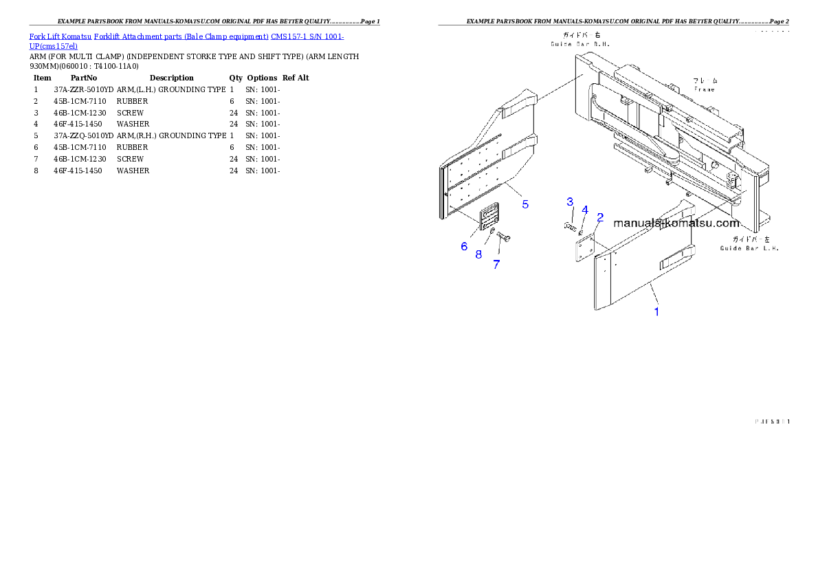 Protected: CMS157-1 S/N 1001-UP Partsbook