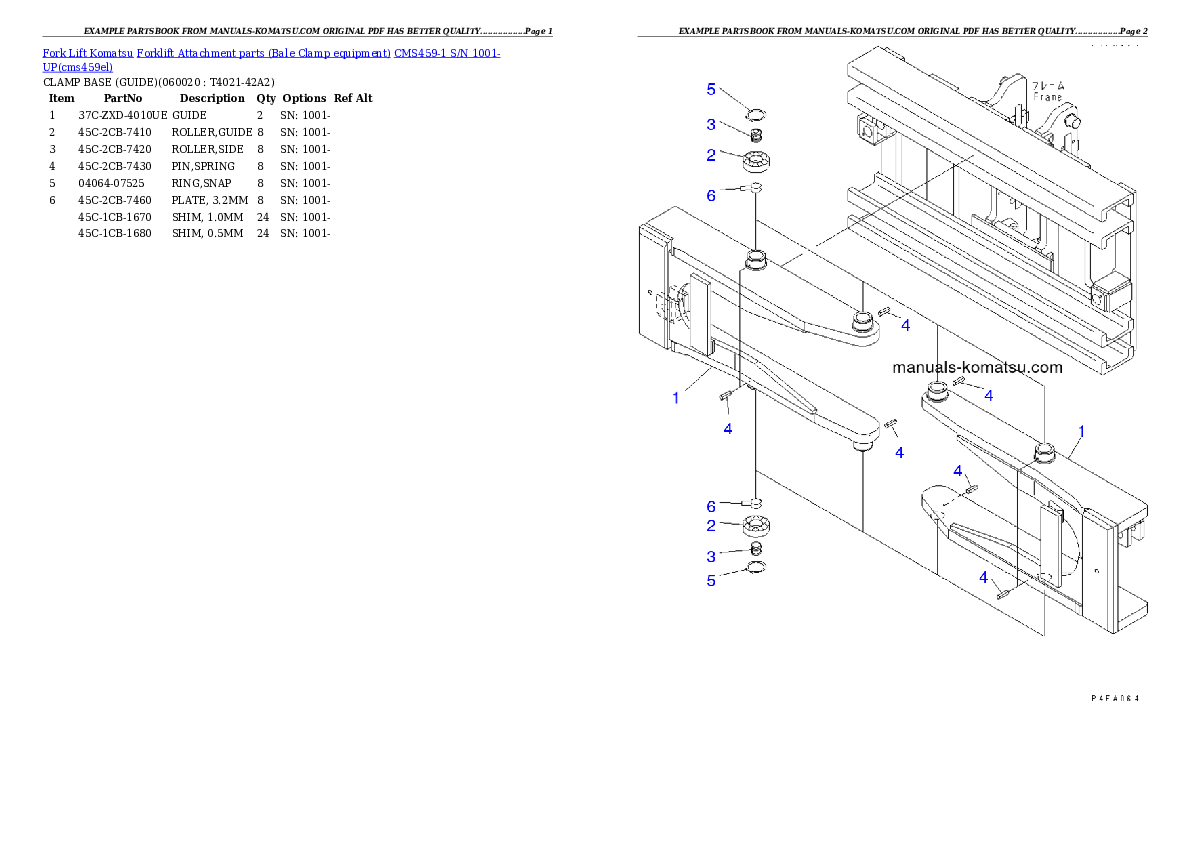 Protected: CMS459-1 S/N 1001-UP Partsbook