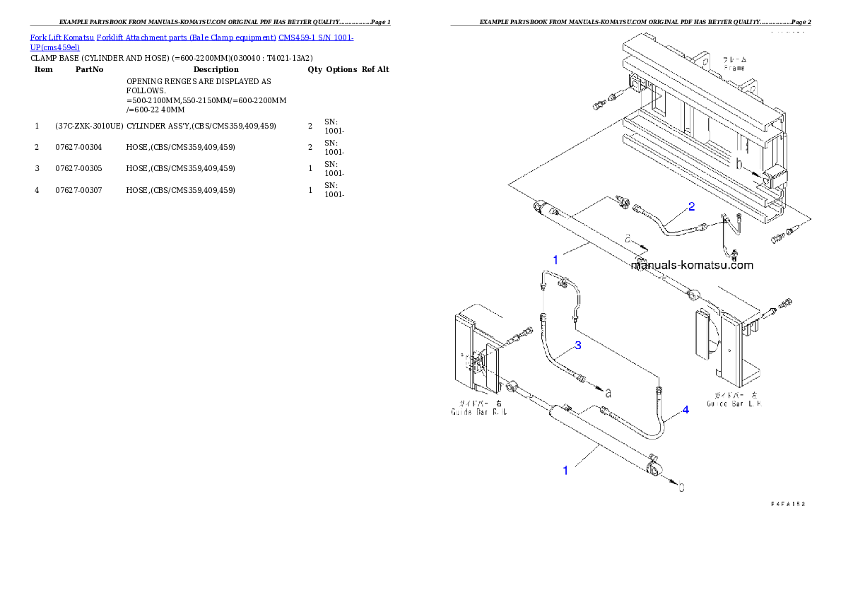 Protected: CMS459-1 S/N 1001-UP Partsbook