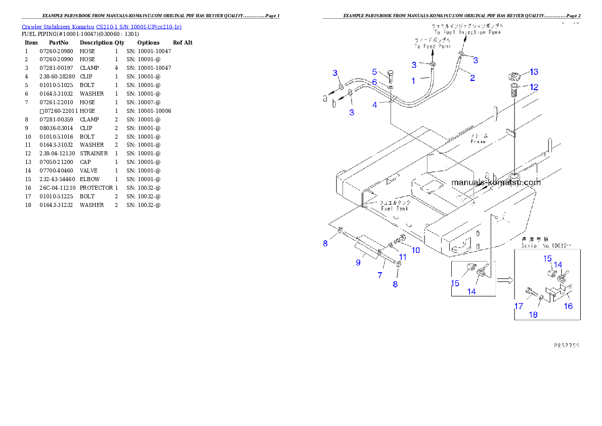 Protected: CS210-1 S/N 10001-UP Partsbook