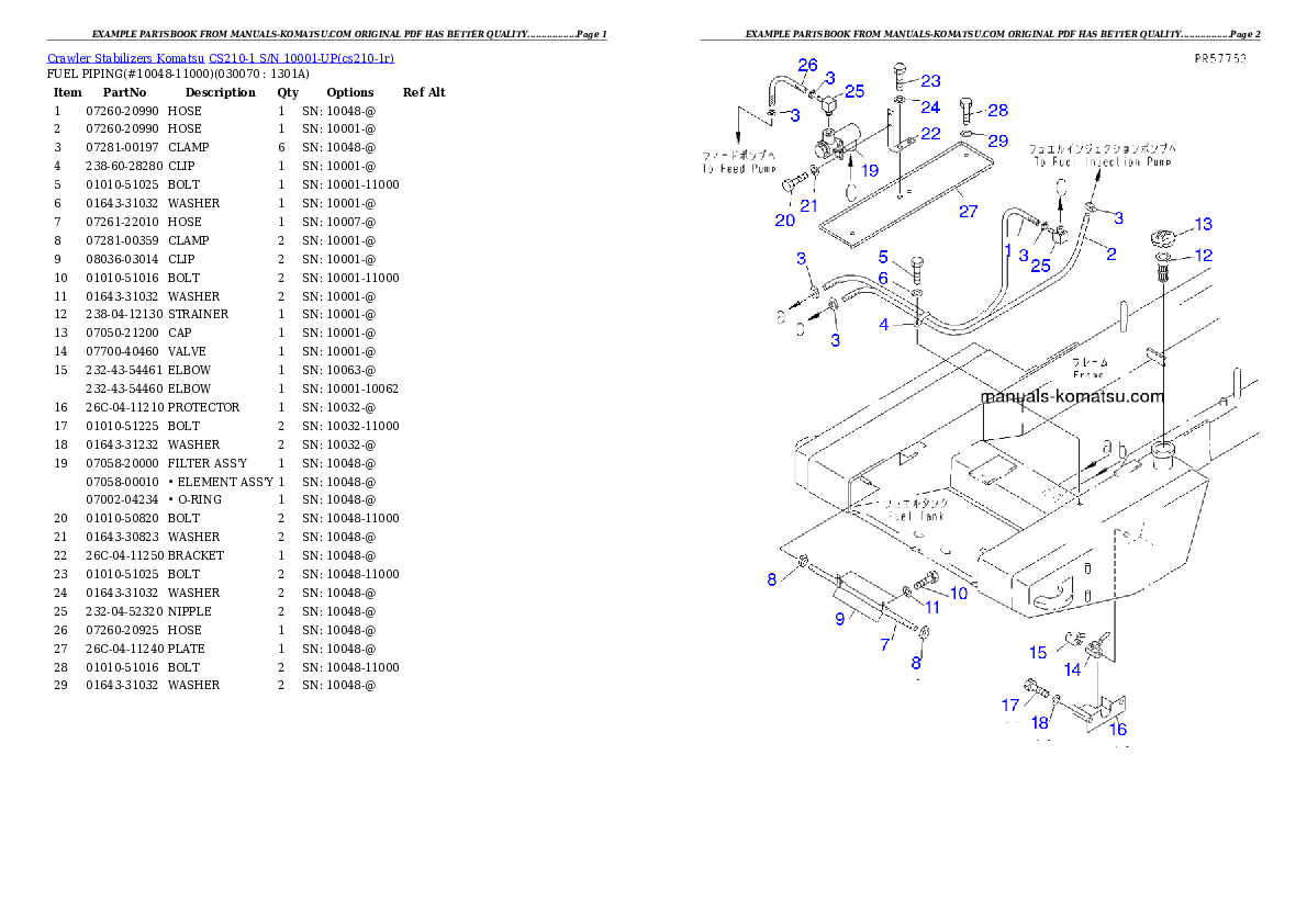 Protected: CS210-1 S/N 10001-UP Partsbook