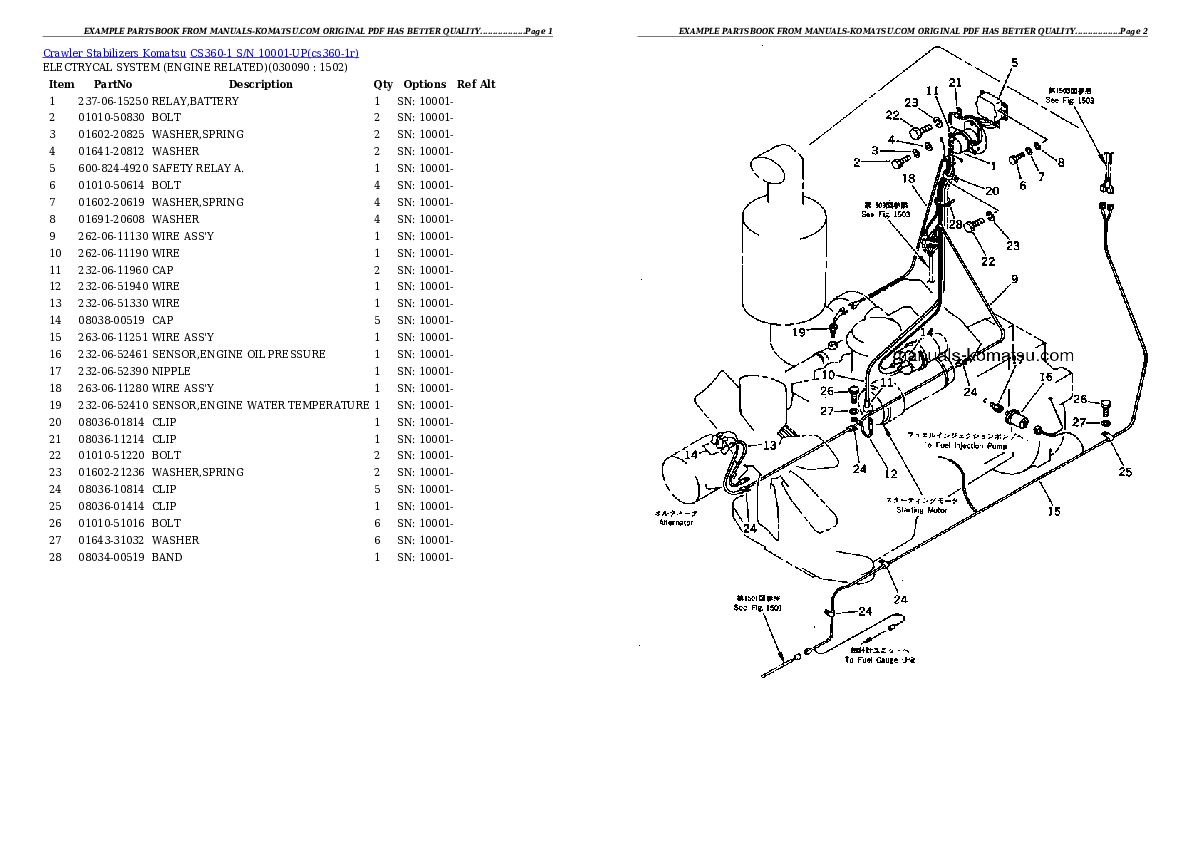Protected: CS360-1 S/N 10001-UP Partsbook