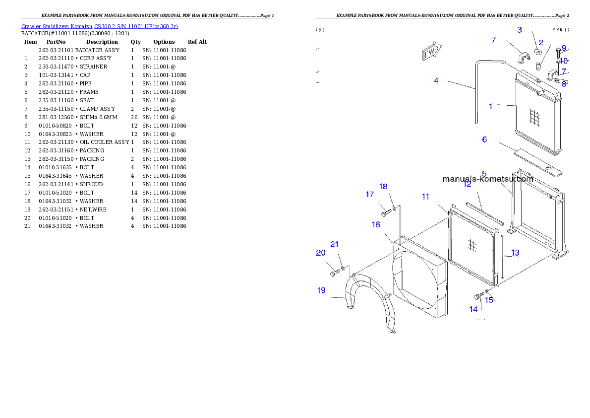 Protected: CS360-2 S/N 11001-UP Partsbook