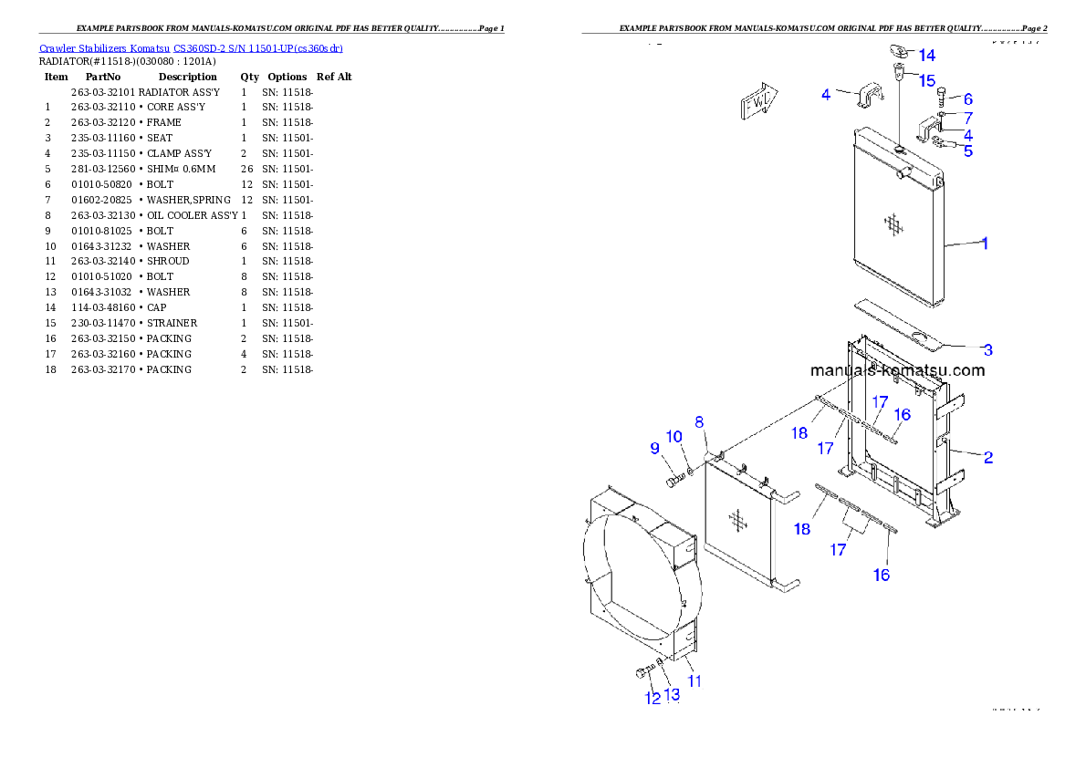 Protected: CS360SD-2 S/N 11501-UP Partsbook