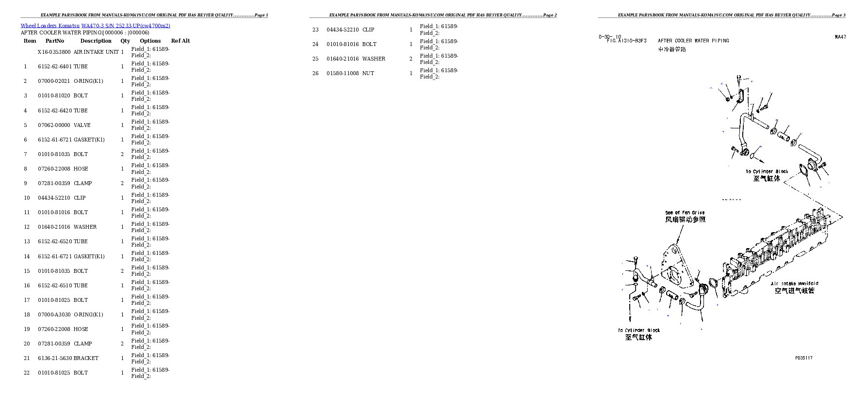 Protected: WA470-3 S/N 25233-UP Partsbook