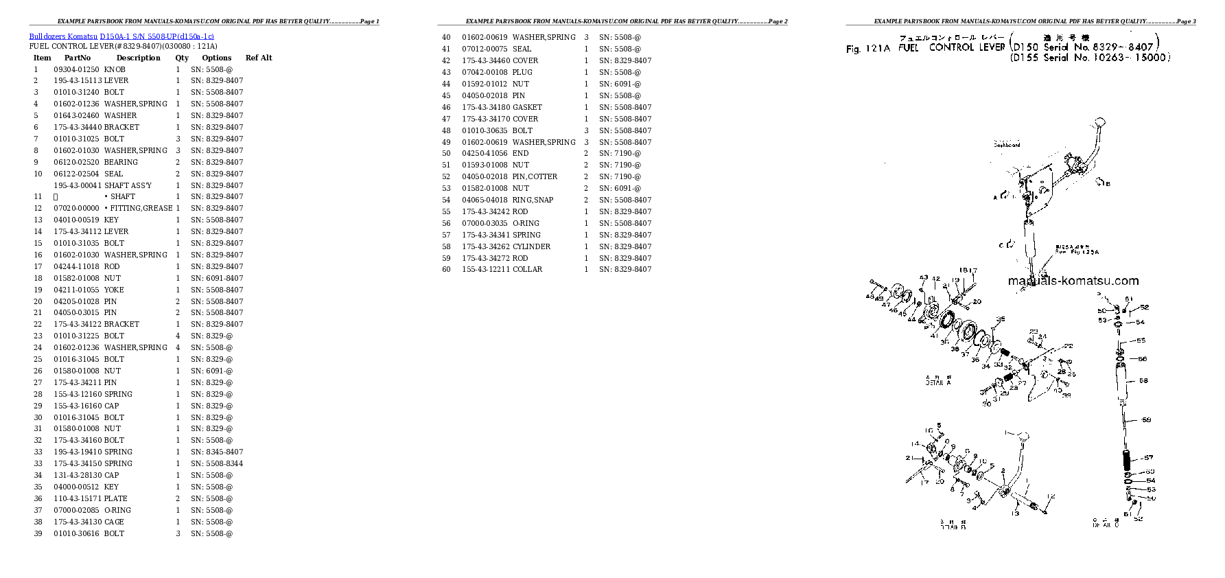 Protected: D150A-1 S/N 5508-UP Partsbook