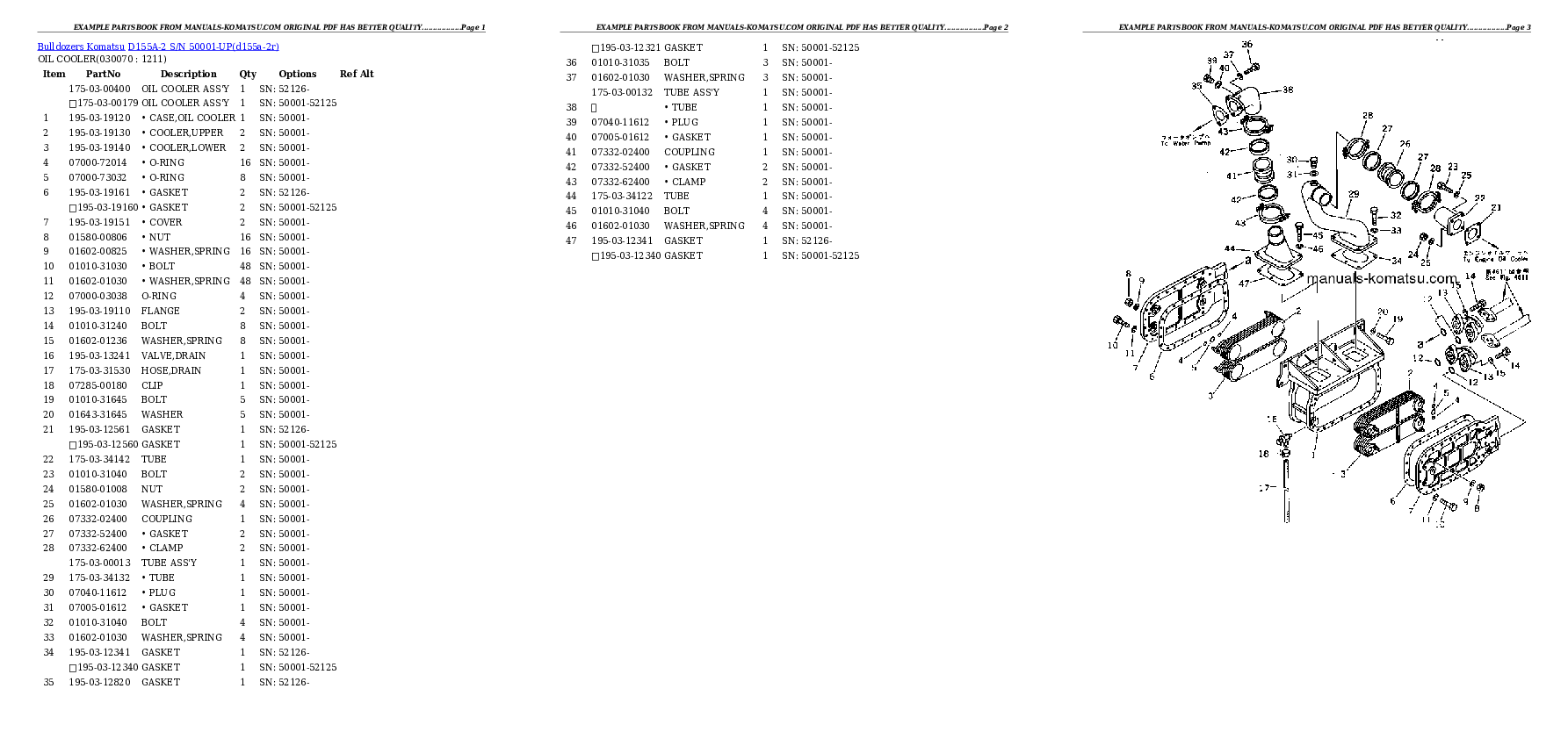 Protected: D155A-2 S/N 50001-UP Partsbook