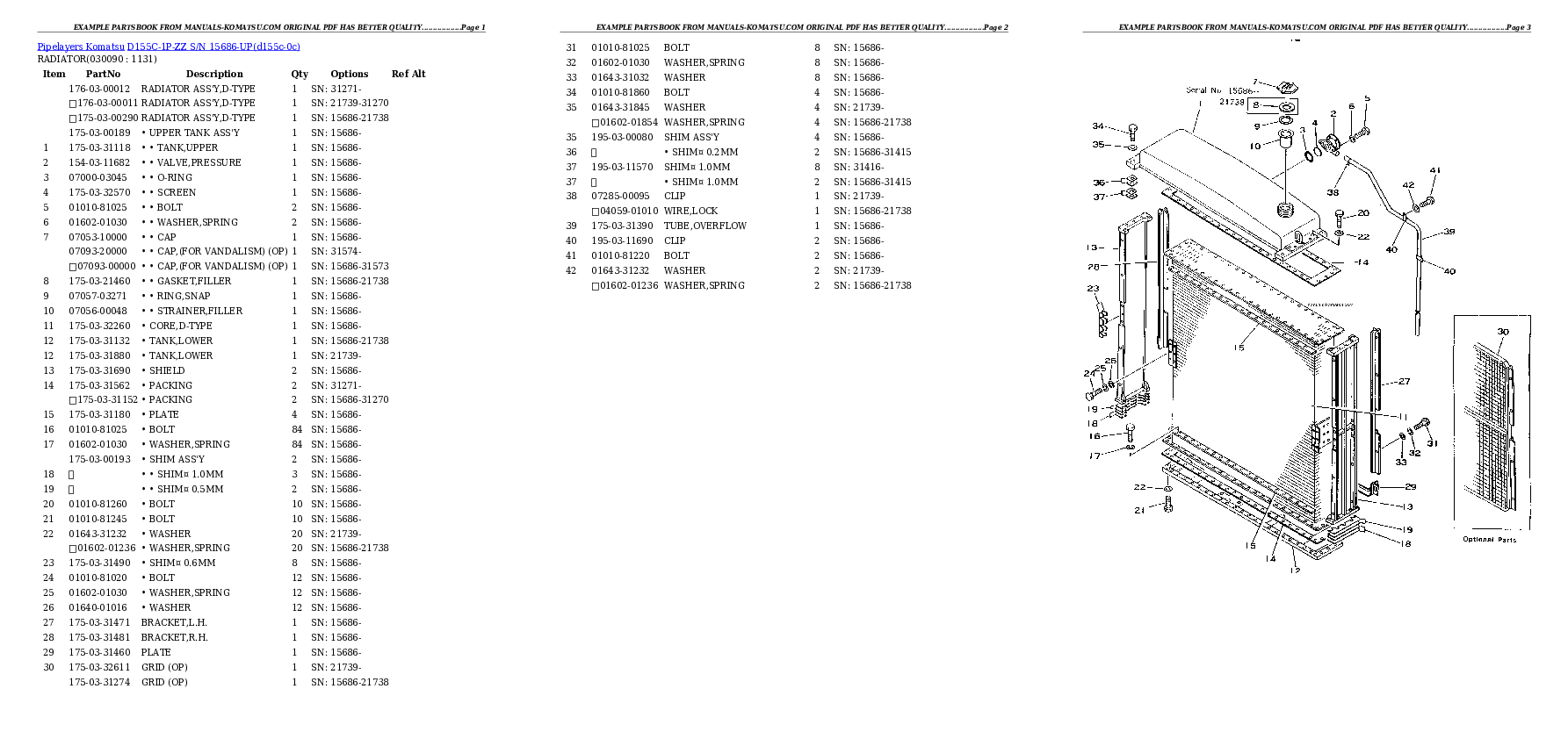 Protected: D155C-1P-ZZ S/N 15686-UP Partsbook