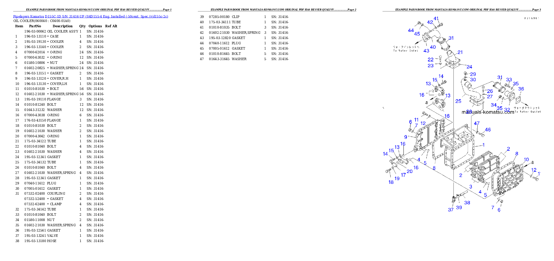 Protected: D155C-1D S/N 31416-UP (S6D155-4 Eng. Installed (-50cent. Spec.)) Partsbook