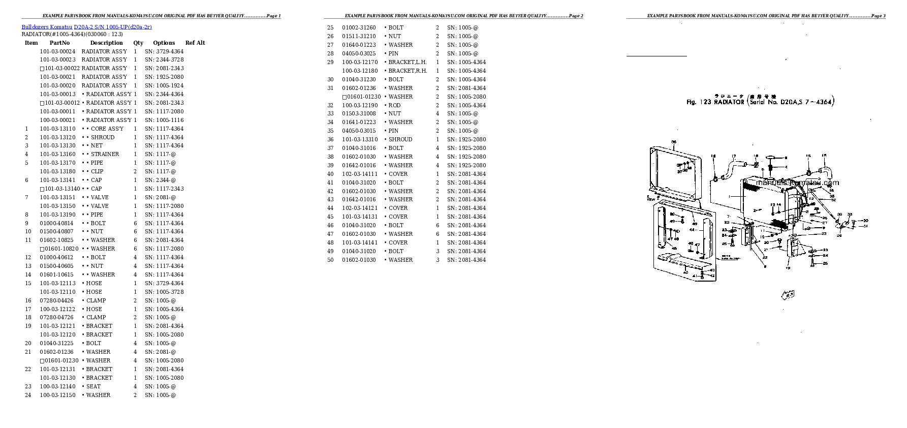 Protected: D20A-2 S/N 1005-UP (Chassis only) Partsbook