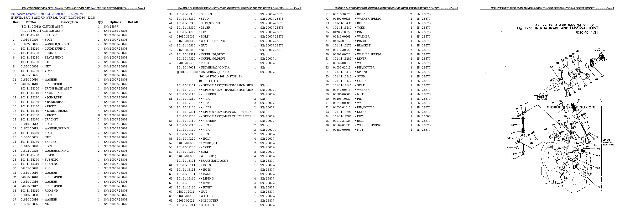 Protected: D20PL-3 S/N 20007-UP Partsbook