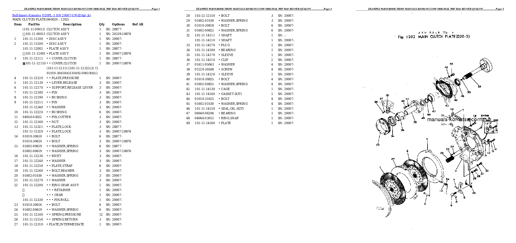 Protected: D20PL-3 S/N 20007-UP Partsbook