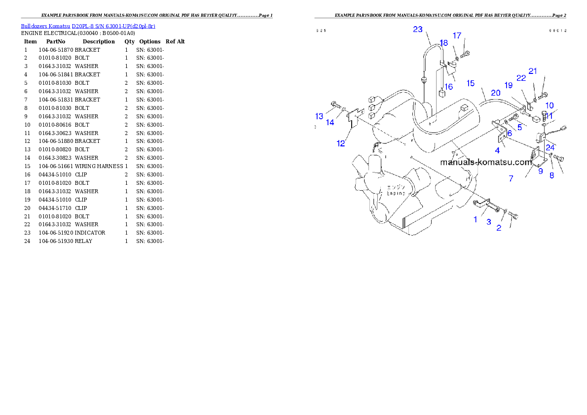 Protected: D20PL-8 S/N 63001-UP Partsbook