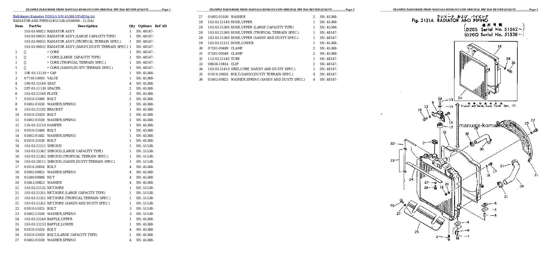 Protected: D20Q-5 S/N 45368-UP Partsbook