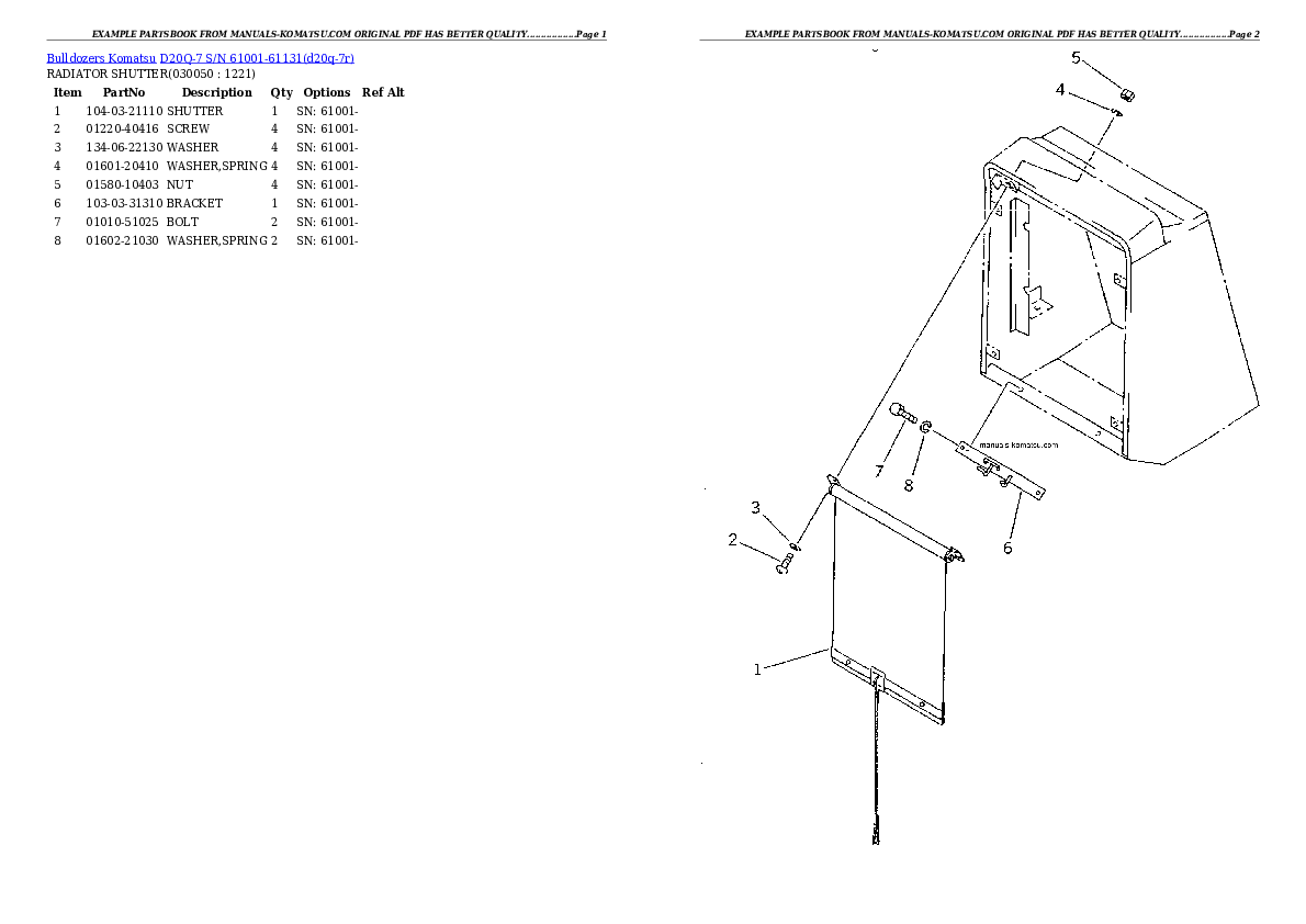 Protected: D20Q-7 S/N 61001-61131 Partsbook