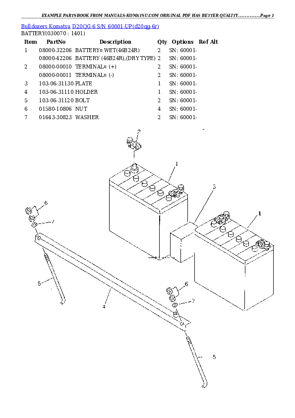 Protected: D20QG-6 S/N 60001-UP Partsbook