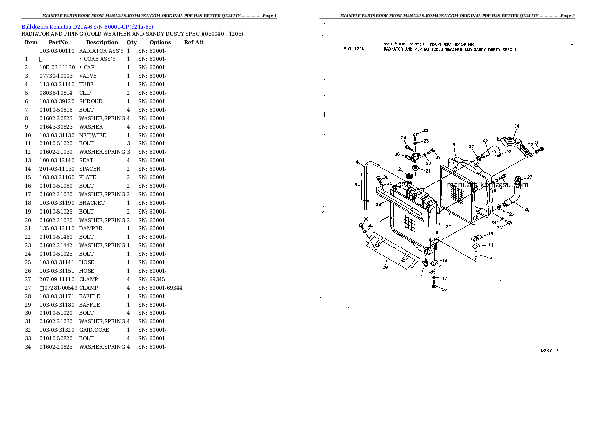 Protected: D21A-6 S/N 60001-UP Partsbook