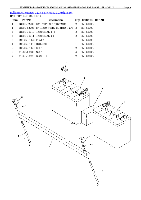 Protected: D21A-6 S/N 60001-UP Partsbook