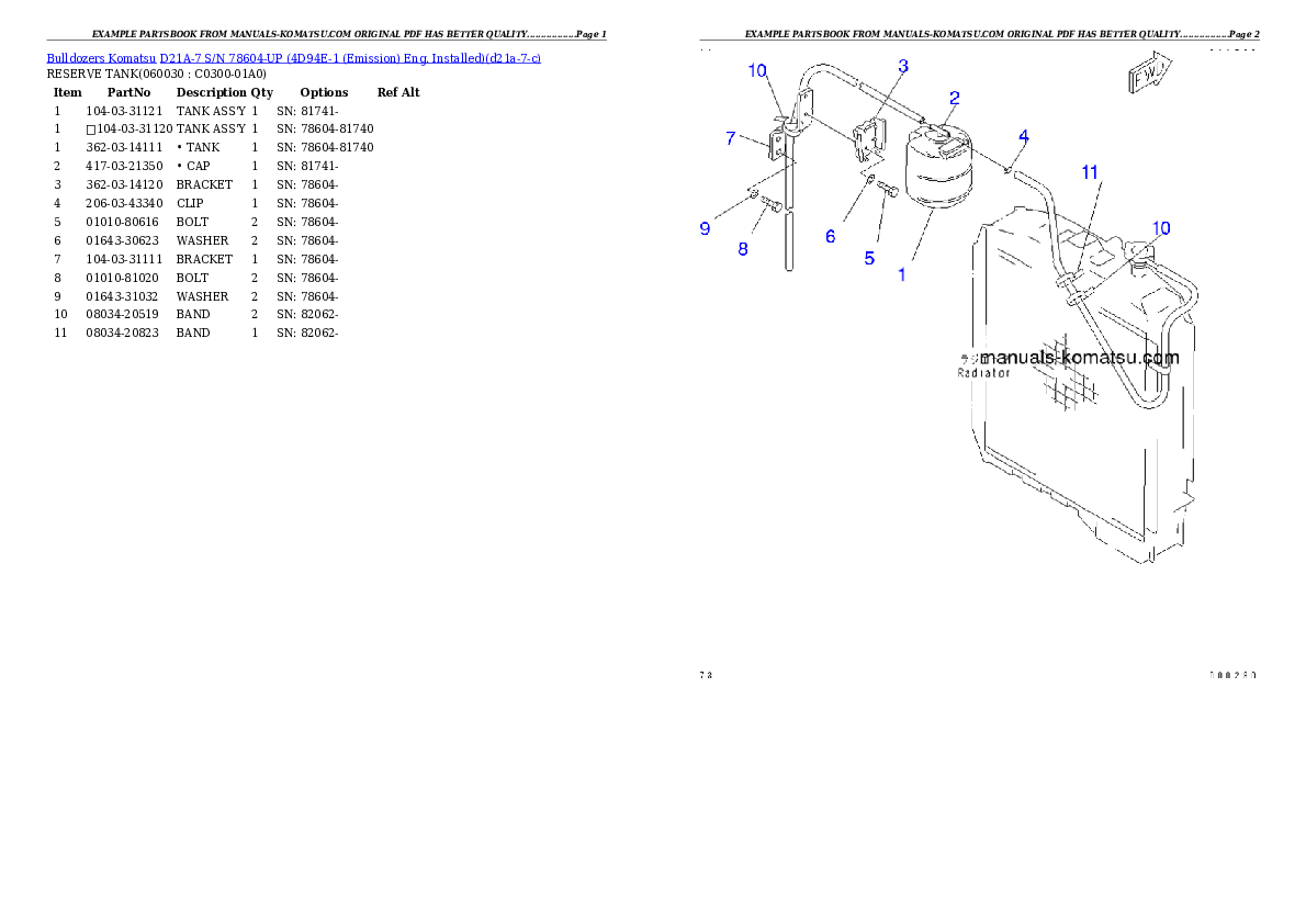 Protected: D21A-7 S/N 78604-UP (4D94E-1 (Emission) Eng. Installed) Partsbook