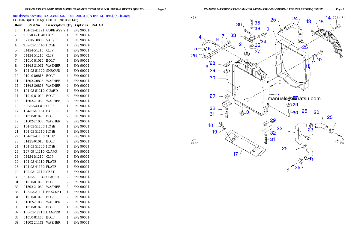 Protected: D21A-8E0 S/N 90001-90209 (INTERIM TIER4) Partsbook
