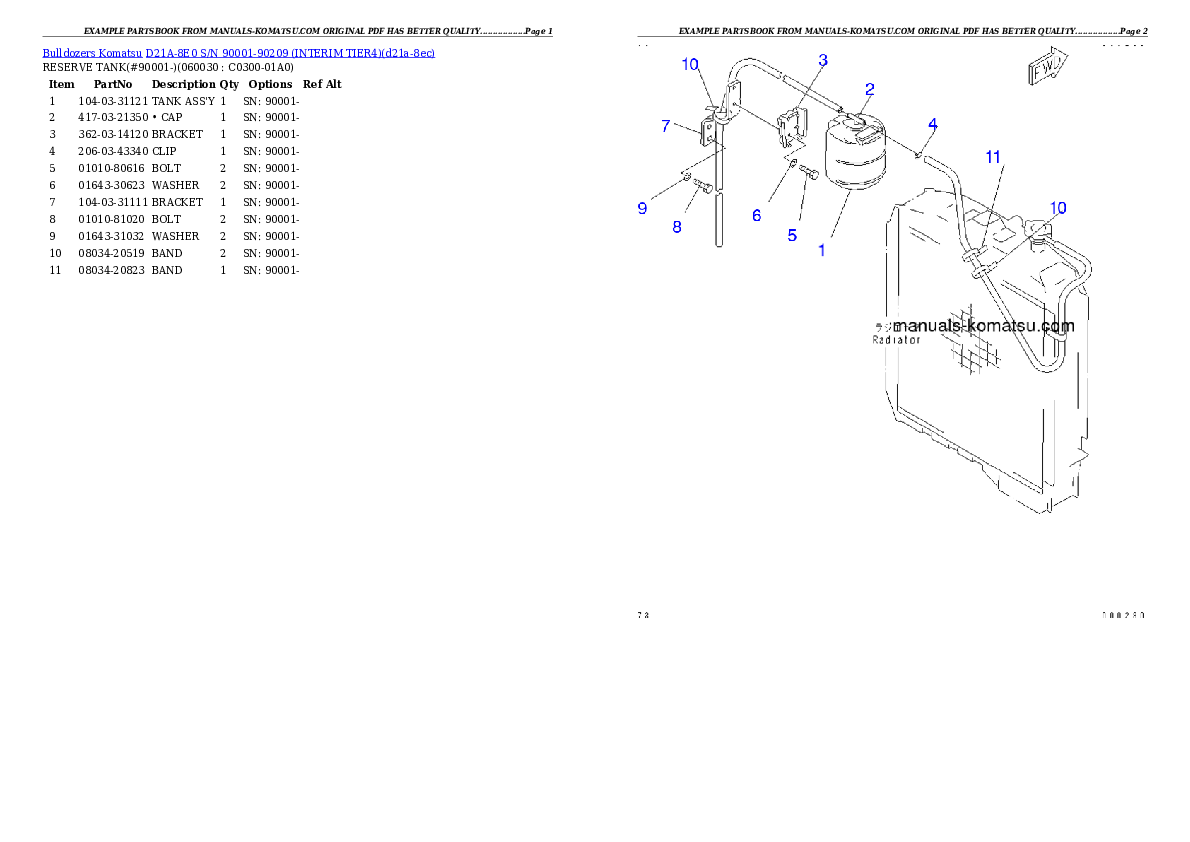 Protected: D21A-8E0 S/N 90001-90209 (INTERIM TIER4) Partsbook
