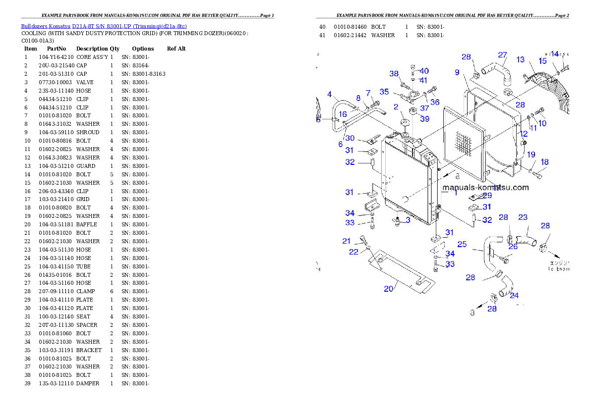Protected: D21A-8T S/N 83001-UP (Trimming) Partsbook