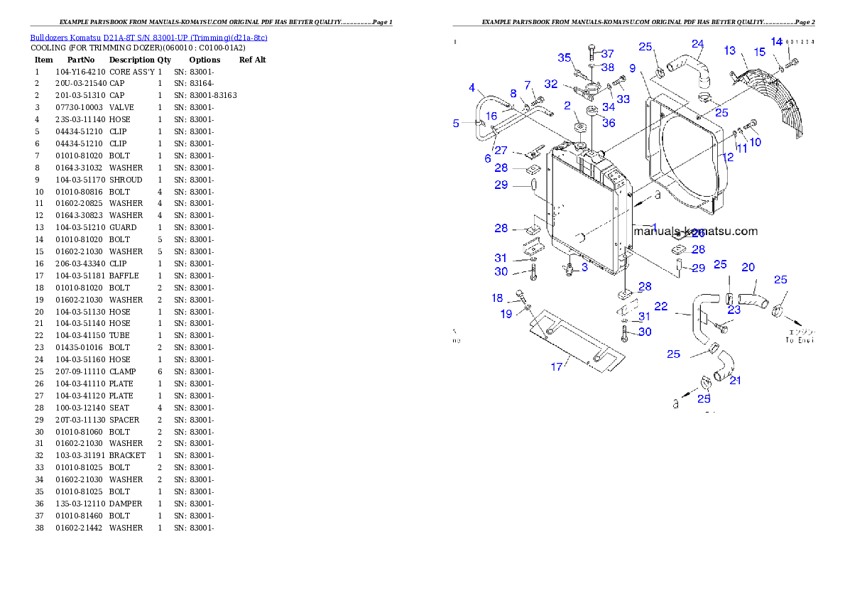 Protected: D21A-8T S/N 83001-UP (Trimming) Partsbook
