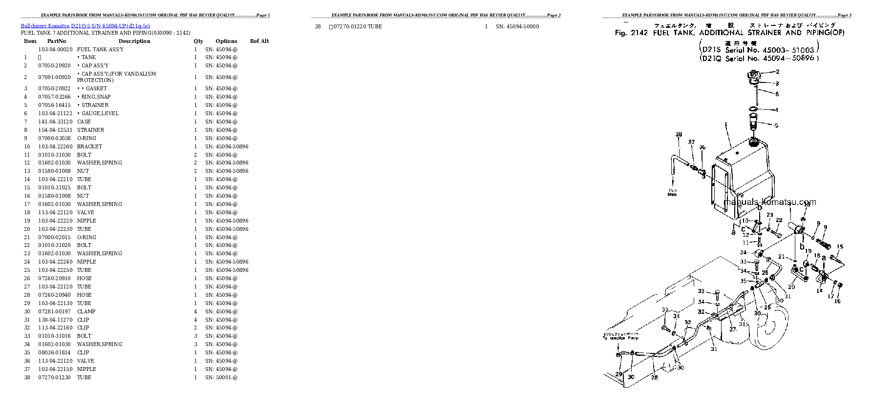 Protected: D21Q-5 S/N 45094-UP Partsbook