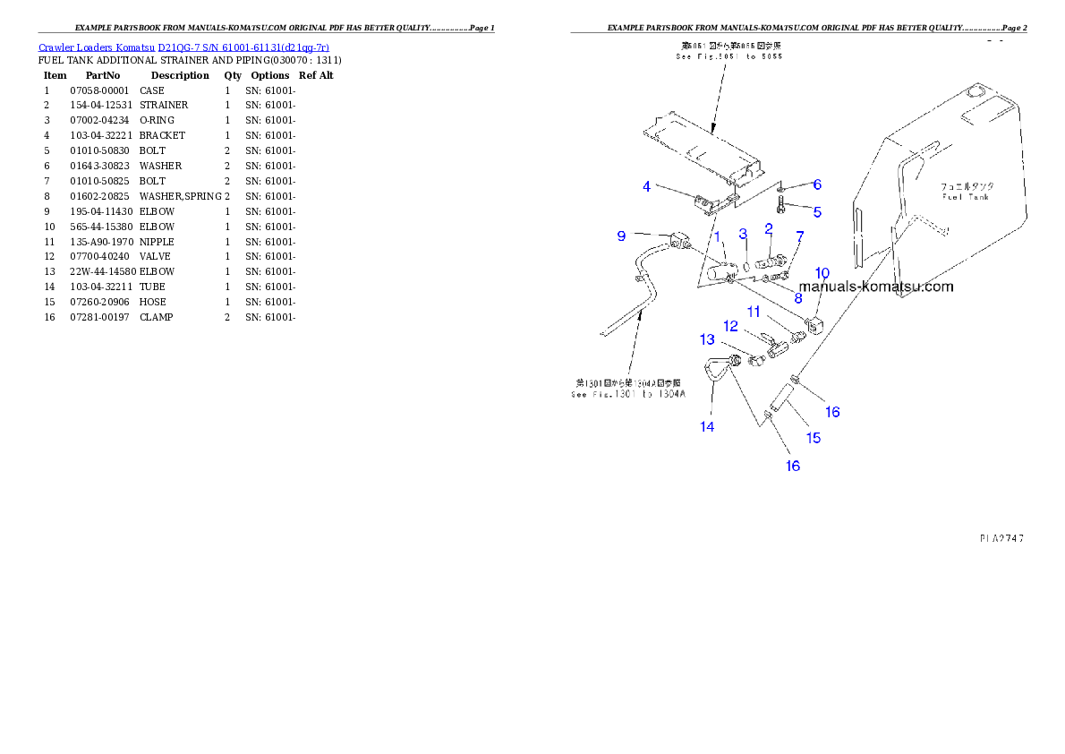 Protected: D21QG-7 S/N 61001-61131 Partsbook
