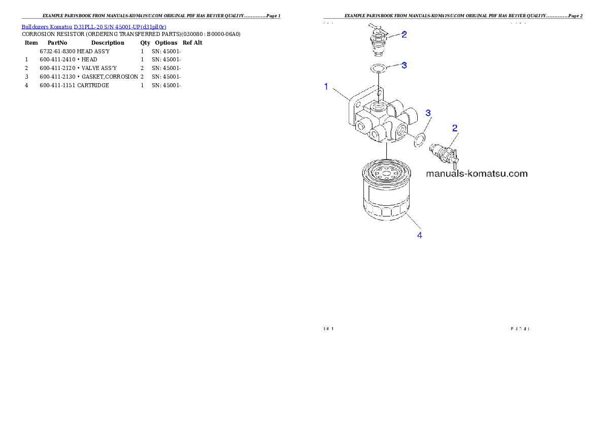 Protected: D31PLL-20 S/N 45001-UP Partsbook