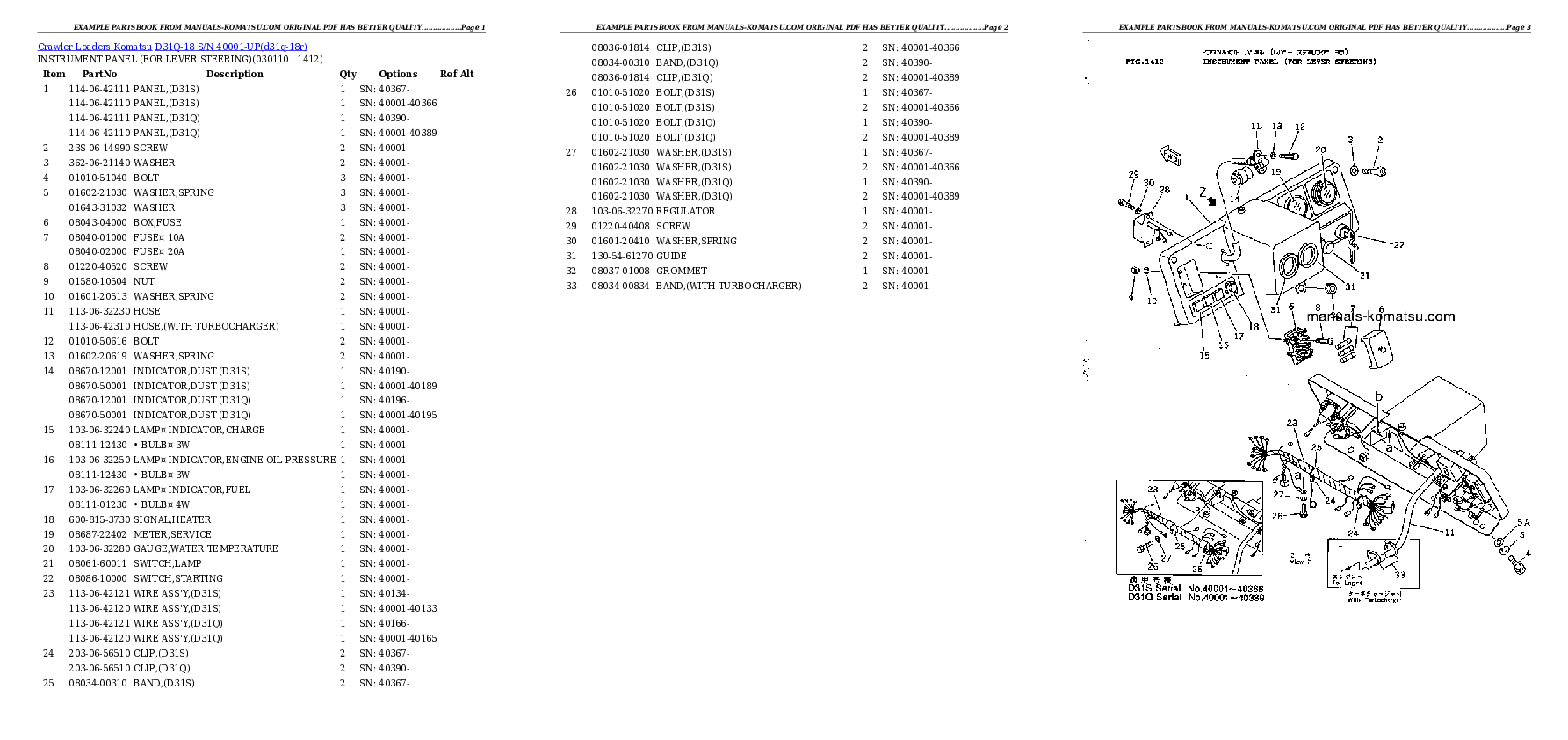 Protected: D31Q-18 S/N 40001-UP Partsbook