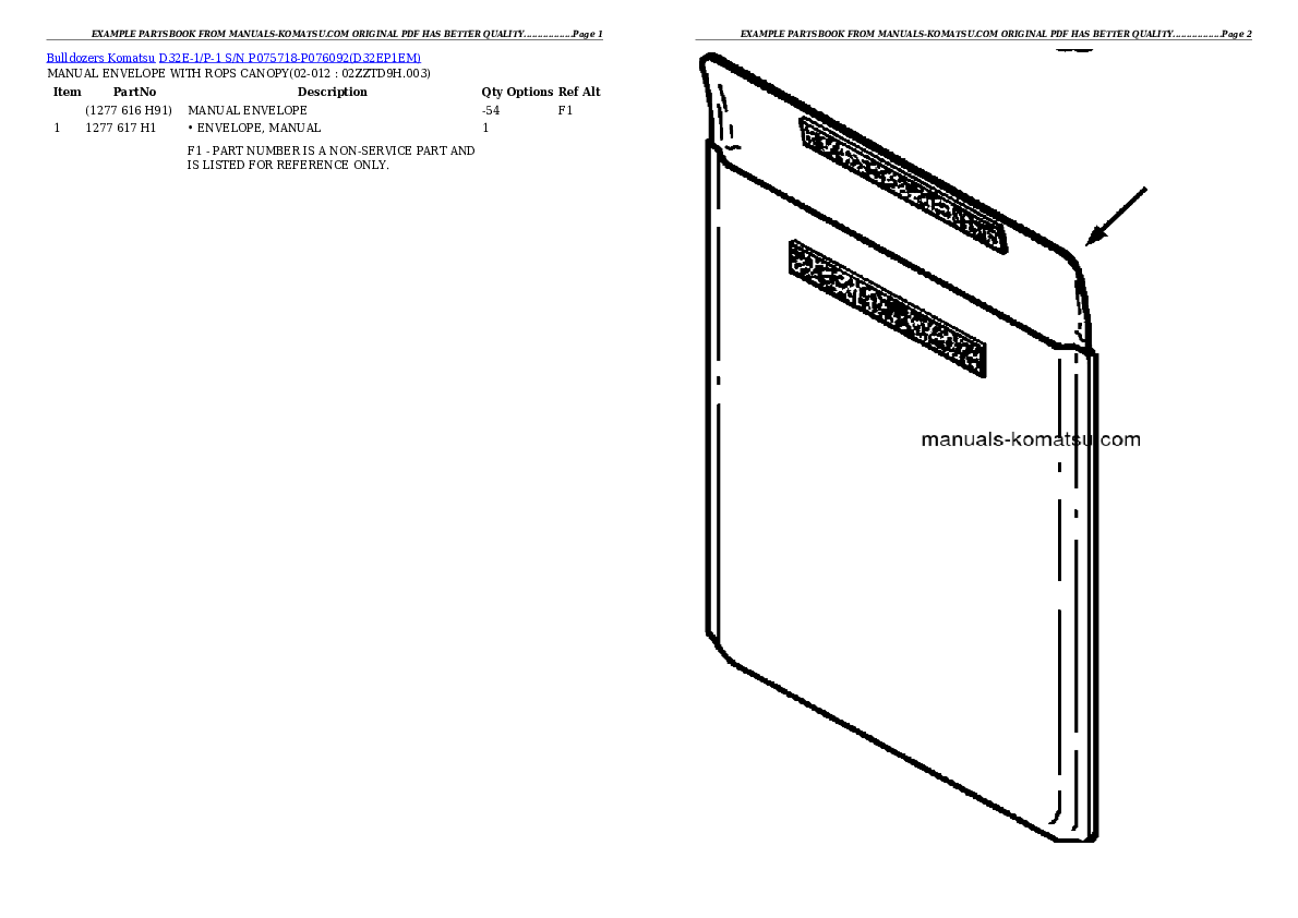 Protected: D32E-1/P-1 S/N P075718-P076092 Partsbook