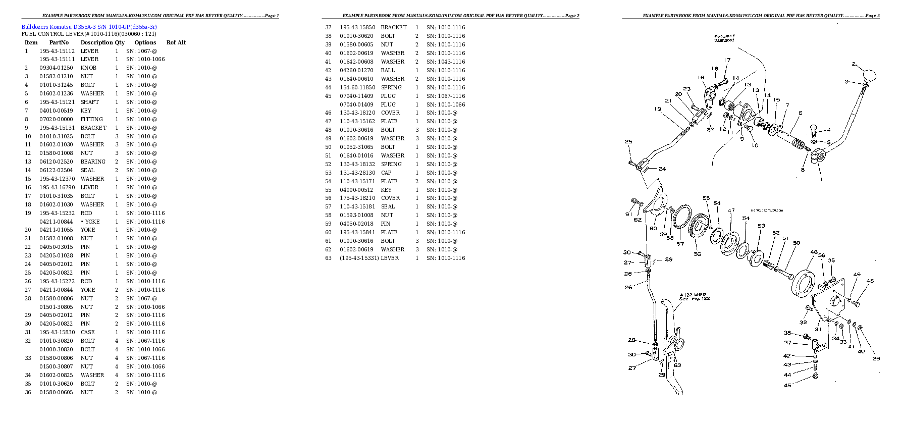 Protected: D355A-3 S/N 1010-UP Partsbook