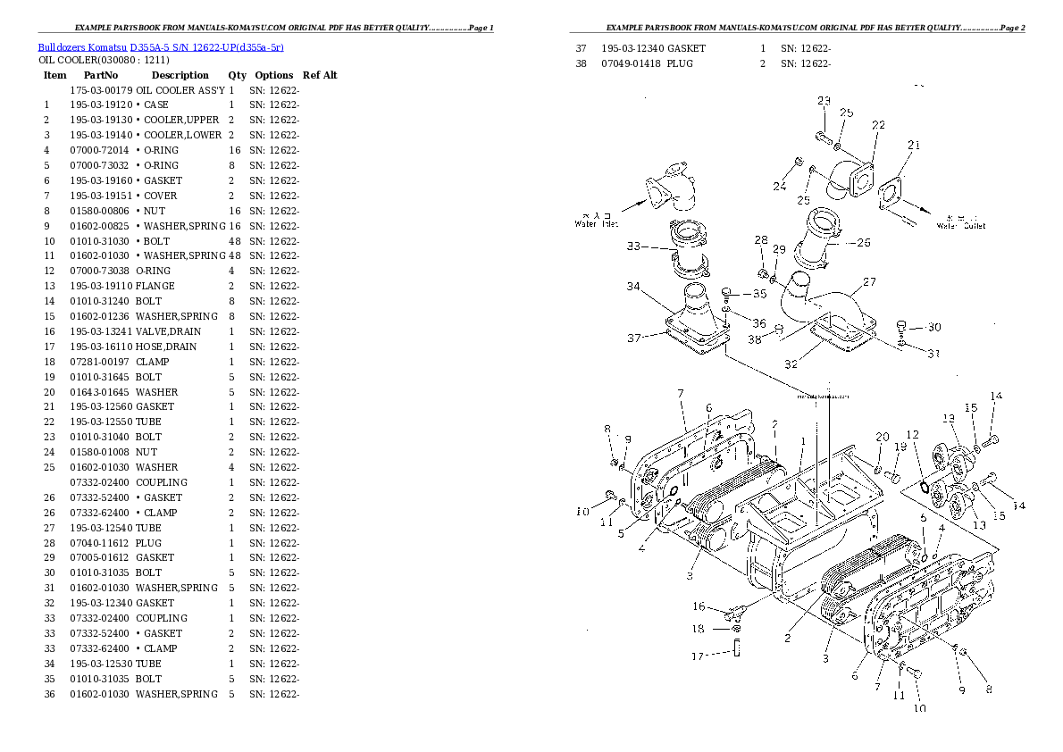 Protected: D355A-5 S/N 12622-UP Partsbook