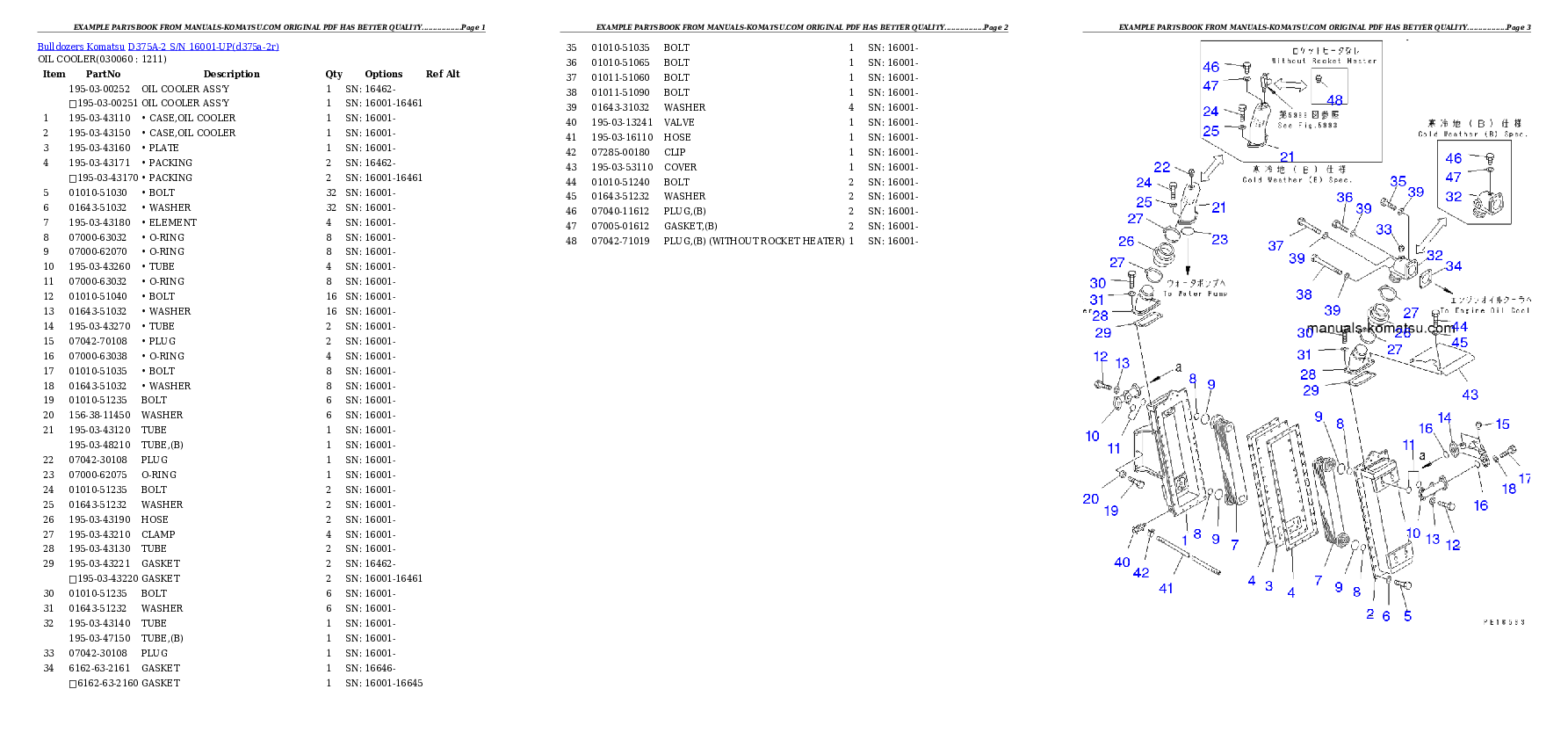 Protected: D375A-2 S/N 16001-UP Partsbook