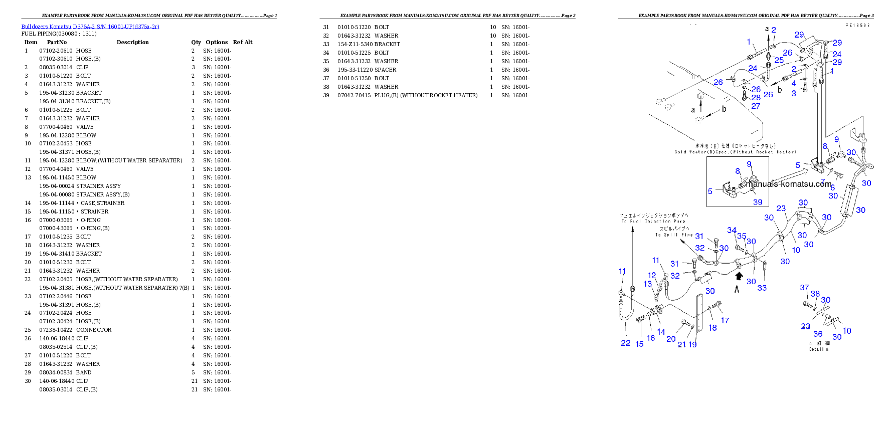 Protected: D375A-2 S/N 16001-UP Partsbook