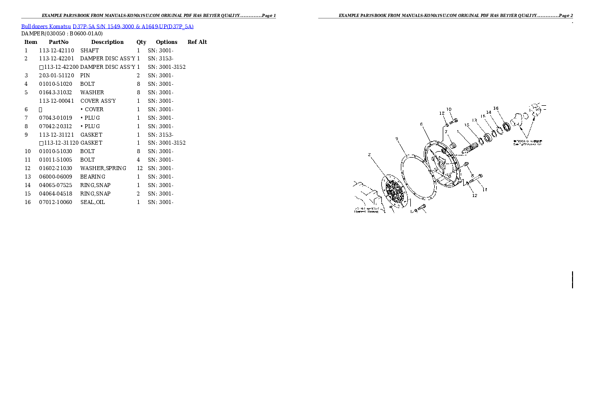 Protected: D37P-5A S/N 1549-3000 & A1649-UP Partsbook
