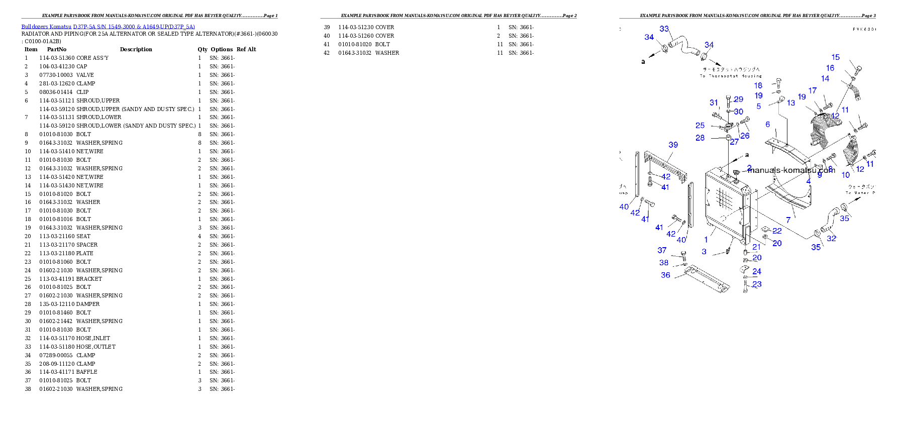 Protected: D37P-5A S/N 1549-3000 & A1649-UP Partsbook