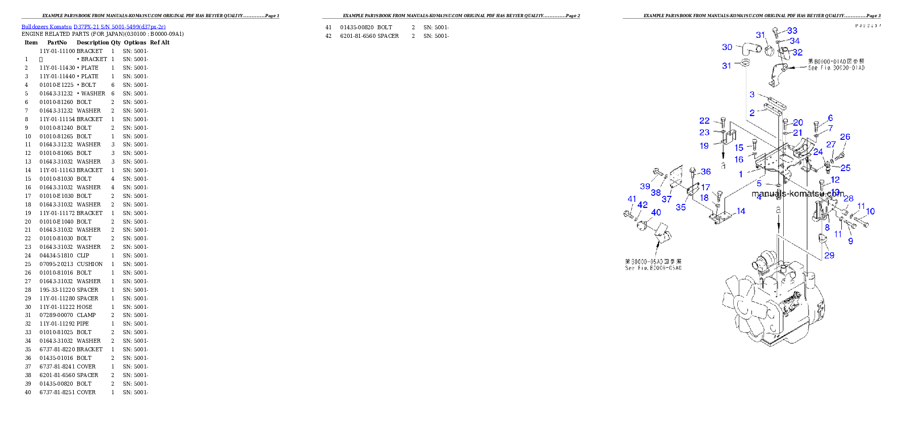 Protected: D37PX-21 S/N 5001-5499 (Overseas Version) Partsbook