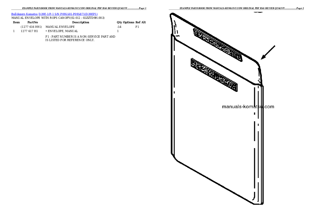 Protected: D39E-1/P-1 S/N P095501-P095871 Partsbook