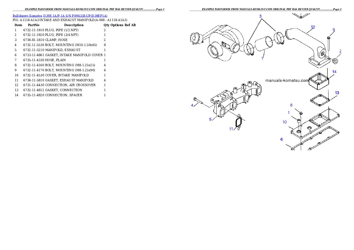 Protected: D39E-1A/P-1A S/N P096338-UP Partsbook