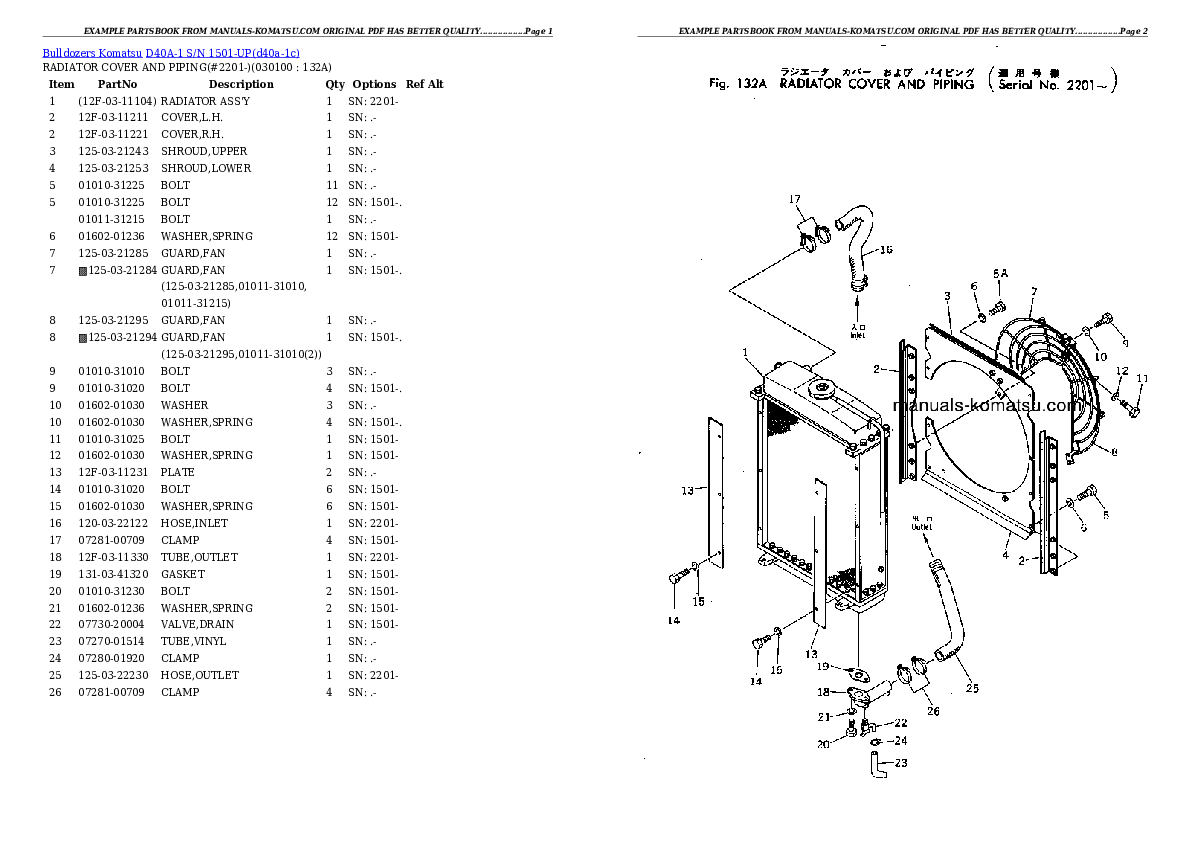Protected: D40A-1 S/N 1501-UP Partsbook