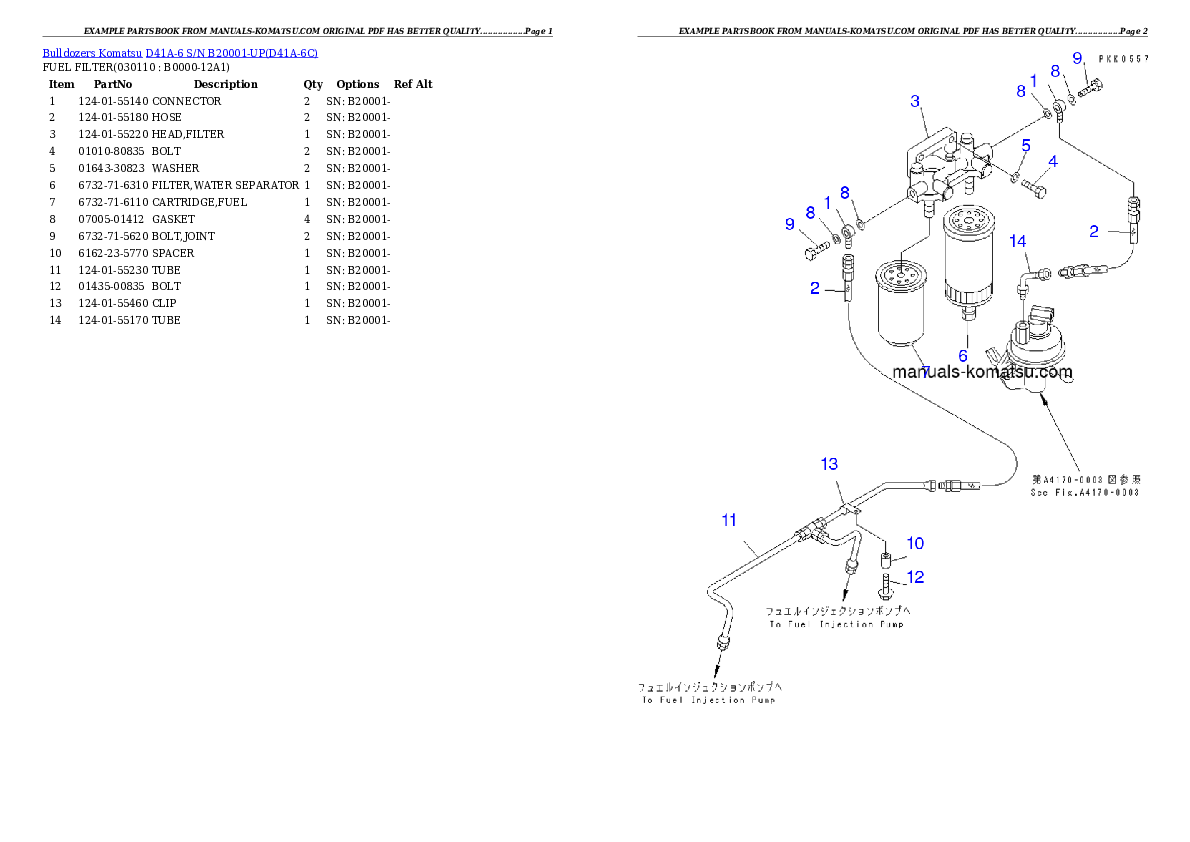 Protected: D41A-6 S/N B20001-UP Partsbook