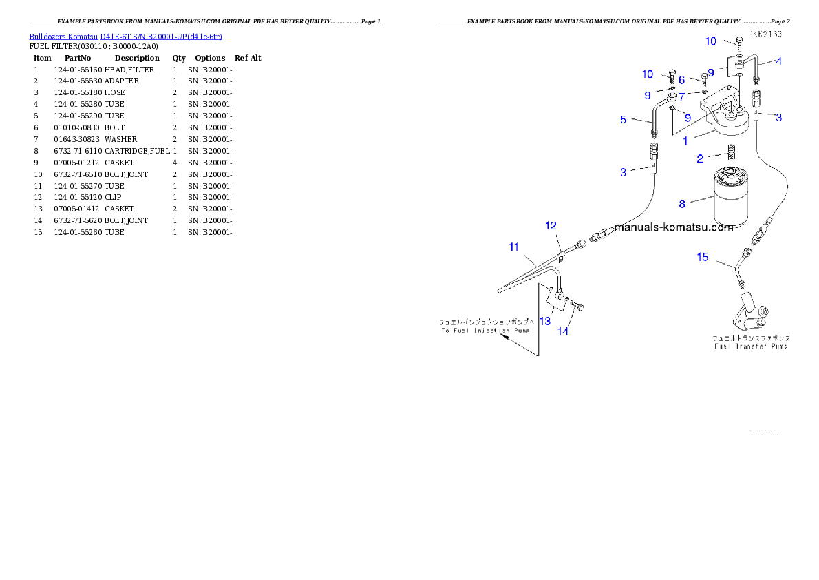 Protected: D41E-6T S/N B20001-UP Partsbook